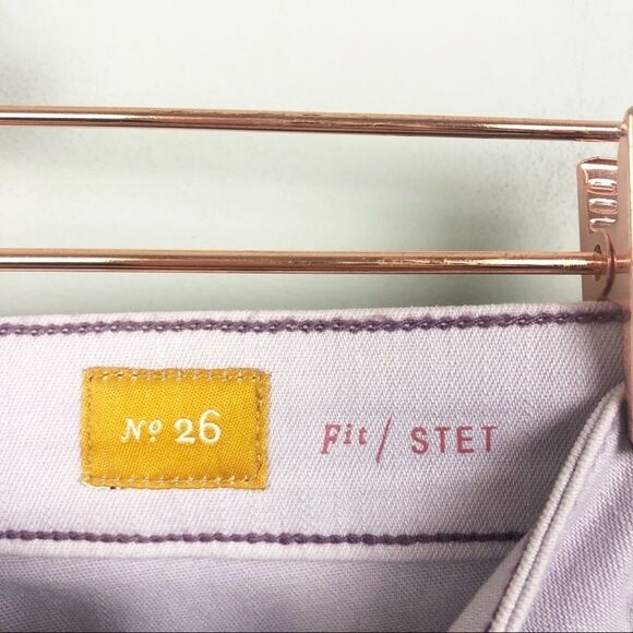 ANTHROPOLOGIE | PILCRO Light Purple Stet Jeans Women’s Size 26 (2) - Picture 7 of 11